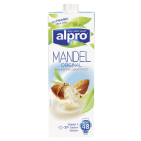Alpro Mandel Original, Milchersatzgetränk, 1,1 % Fett - 1 l Packung